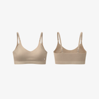 A rich coffee brown AirFit™ bra, highlighting the deep chocolate tone and smooth, second-skin finish.