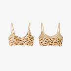 Bold leopard print AirFit™ bra, featuring a stylish pattern and supportive seamless construction.