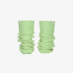 Green BalletEase™ warmers with a fresh, pastel tone and a smooth, flexible fit.