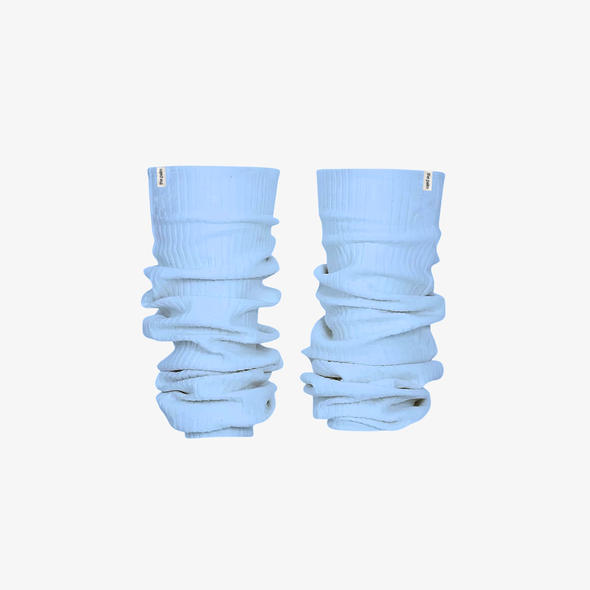 Light Blue BalletEase™ leg warmers designed for a serene, weightless feel and soft comfort.