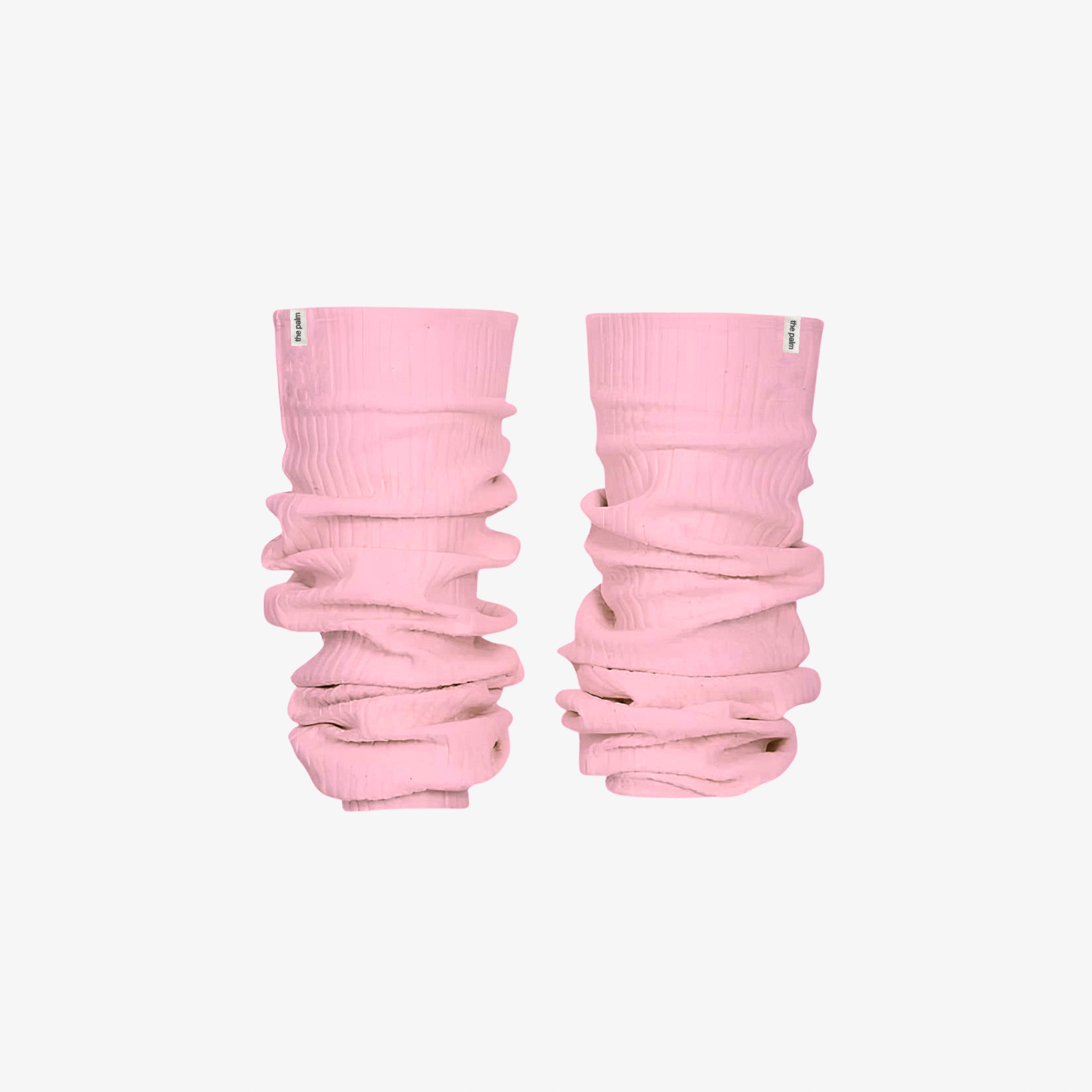 Pink BalletEase™ leg warmers for a graceful, feminine touch during dance or lounge.