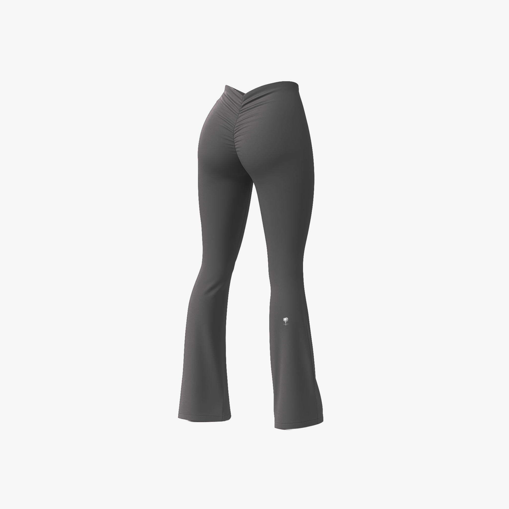 Neutral Stone Sculpt BootyForm™ flare leggings featuring an elegant silhouette and premium moisture-wicking fabric.