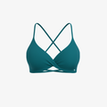 Sophisticated Deep Green CrossFlex™ bra with a sculpting fit and delicate straps for an elevated active look.