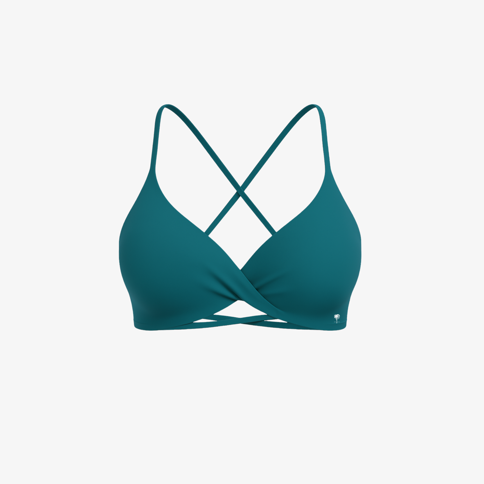 Sophisticated Deep Green CrossFlex™ bra with a sculpting fit and delicate straps for an elevated active look.