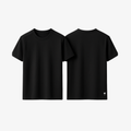 Sleek Black EasyFit™ shirt by The Palm, featuring ultra-soft stretch jersey and a relaxed, breathable drape.