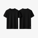 Sleek Black EasyFit™ shirt by The Palm, featuring ultra-soft stretch jersey and a relaxed, breathable drape.