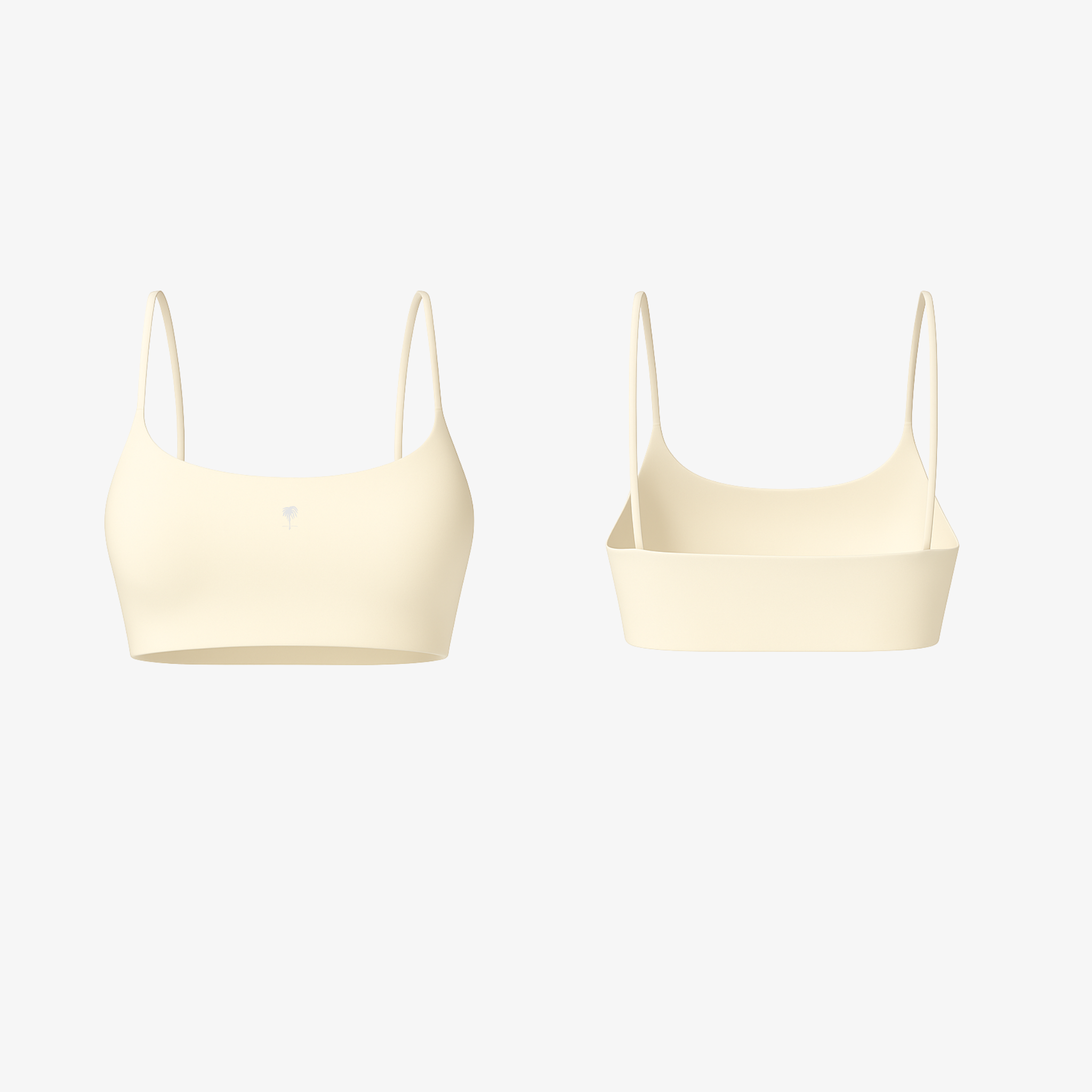 Minimalist Beige FlexForm™ everyday bra with slim straps and a body-hugging silhouette for effortless comfort.