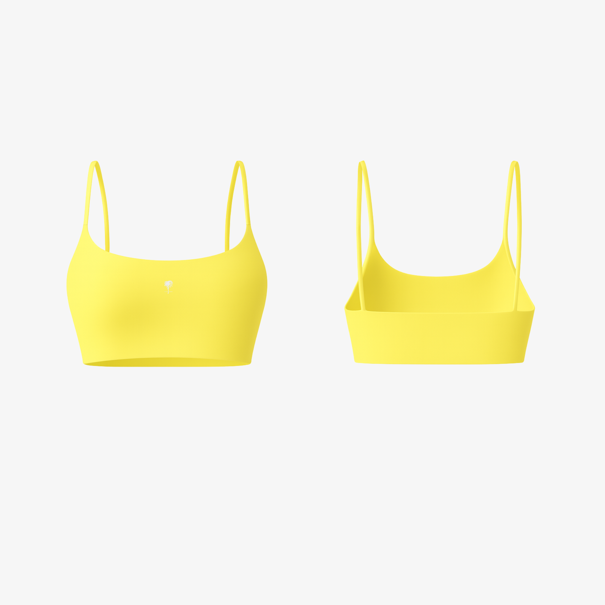 Vibrant Yellow FlexForm™ wireless bra with a supportive scoop neck and barely-there feel for active days.