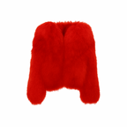 Sculpted warmth in statement red.
The FurMuse™ Coat — plush faux fur, satin lining, and a modern cropped fit that redefines winter luxury.