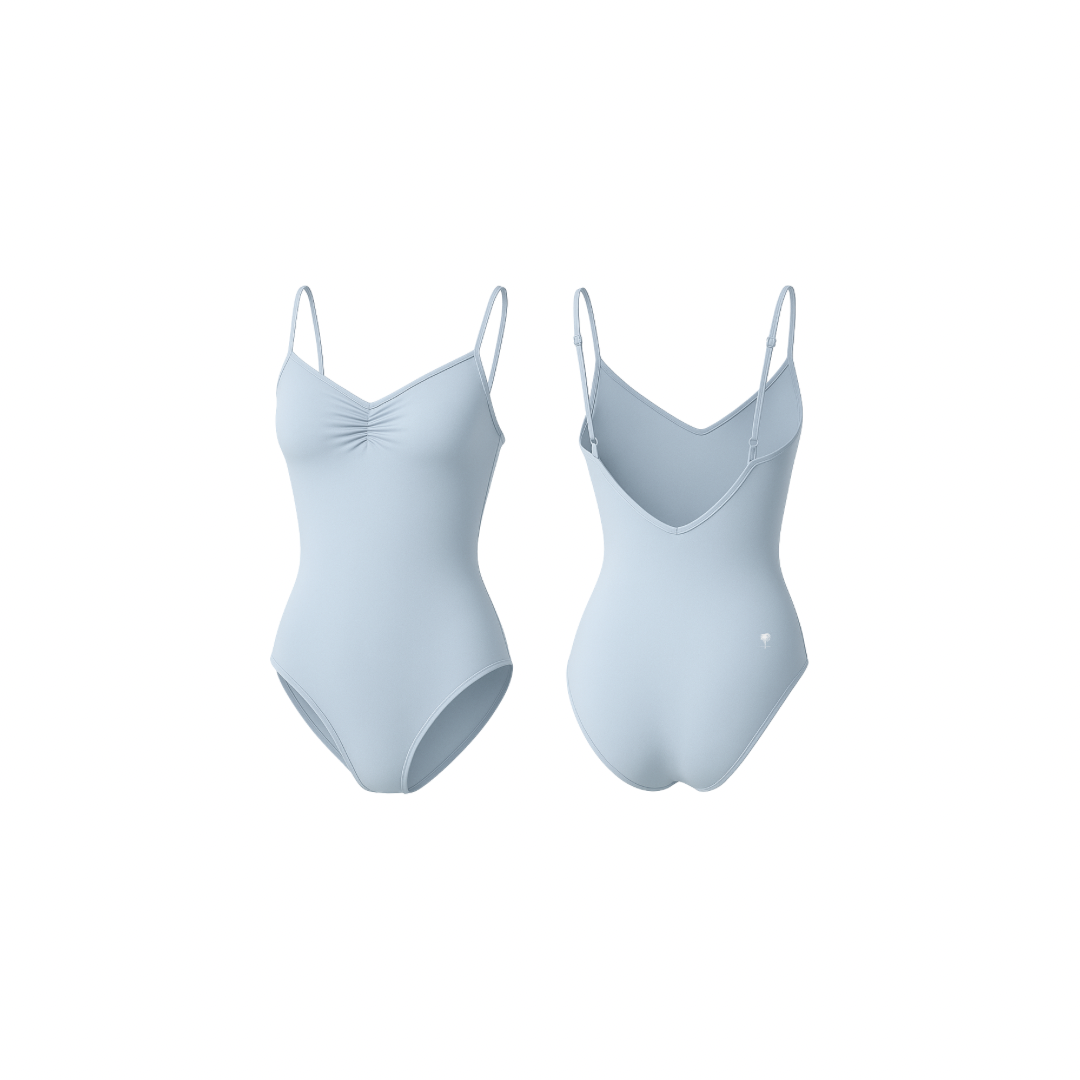 Seamless ice blue sculpting body with a clean silhouette and smooth finish, shown from front and back on a white background.