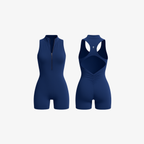 Classic Navy SculptZip™ zip-front one-piece, designed for everyday confidence and a soft, seamless supportive feel.