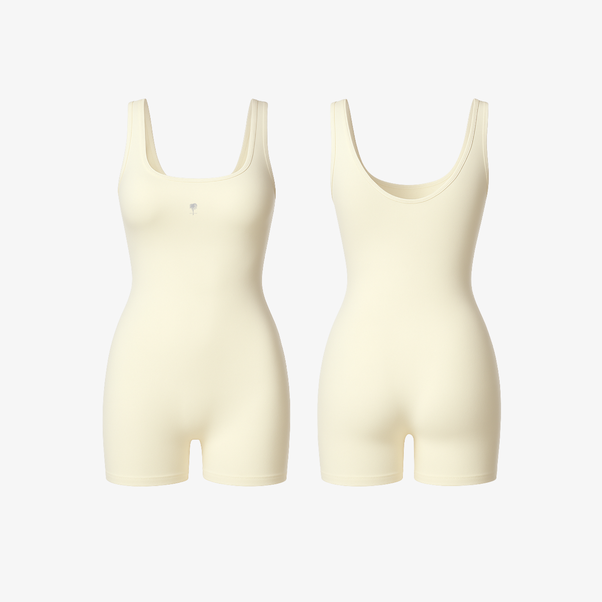 Soft Light Yellow SleekForm™ suit with a weightless, breathable fit and effortless body-contouring for all-day comfort.