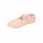 Dusty Rose minimalist ballet flat with elastic cross straps, photographed on a clean white background — part of The Palm Dancewear Collection.