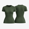 Muted Palm Leaf green SoftForm™ sculpting tee, designed for a natural look and effortless, flexible movement.