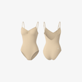 The Palm PureForm™ Body in Beige. Seamless sculpting bodysuit crafted from buttery-soft stretch fabric with a second-skin fit and clean, minimalist lines.