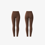Sculpt V-waist athletic shaping leggings in dark brown by The Palm