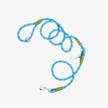 The Palm AquaTrail™ Leash in Black & Neon Blue. Premium hands-free nylon dog leash with reflective detailing, durable metal hardware, and an adjustable design for comfortable everyday walks, running, and outdoor adventures.