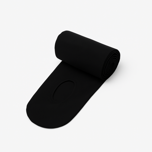 The Palm – BalletFlex™ Tights in jet black. Seamless, ultra-lightweight tights with a sculpting second-skin fit and smooth matte finish, designed for ballet-inspired movement and everyday performance. Engineered to elongate the legs while offering gentle compression, maximum flexibility, and all-day comfort.