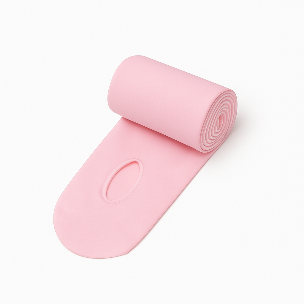 The Palm – BalletFlex™ Tights in pink. Seamless, high-stretch performance tights crafted from a soft nylon-spandex blend. Designed to sculpt and support with a second-skin feel, they offer exceptional flexibility and durability for ballet, yoga, and everyday movement.