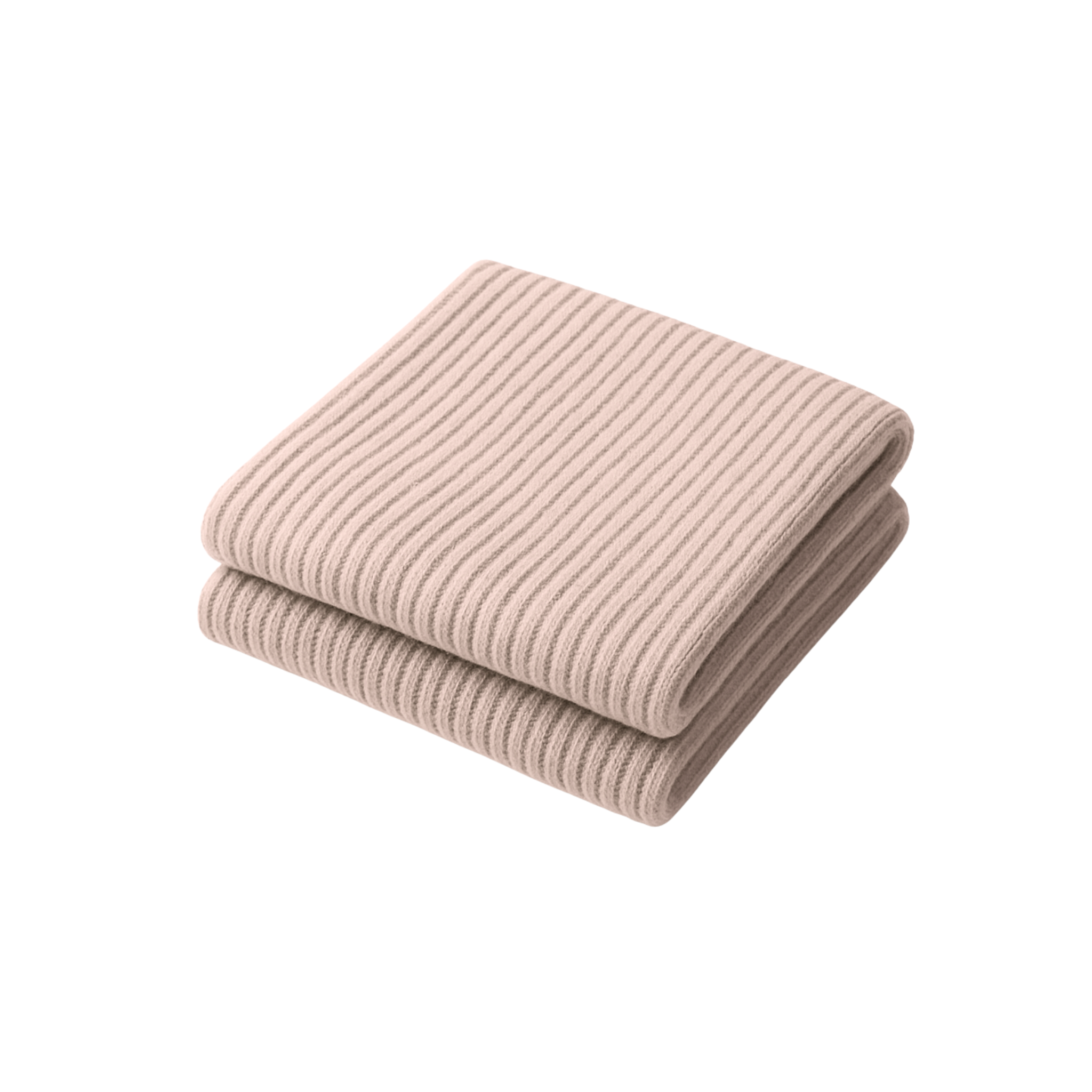 The Palm FlexLong™ Legwarmers in soft beige, featuring a ribbed knit texture designed for comfortable stretch and minimal, cozy warmth.