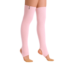 The Palm FlexLong™ Legwarmers in pink, featuring a ribbed knit texture designed for comfortable stretch and minimal, cozy warmth.