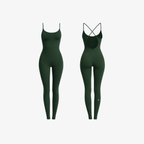 The Palm FormLine™ Bodysuit in Deep Green. Sculpting seamless bodysuit with soft contouring compression, cross-back straps, and a sleek minimalist fit.
