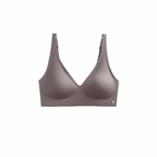 The Palm – SculptEase™ Bra Top in smoke purple. Seamless wireless bra top with sculpting support, thin mold cup and adjustable straps, designed for everyday comfort and a smooth silhouette.