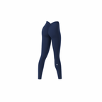 The Palm — Sculpted Leggings in navy. High-rise, second-skin fit with scrunch detail and sculpting seam to enhance your curves. Soft, seamless, and made to move.