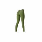 The Palm — Sculpted Leggings in olive green. Seamless, curve-hugging fit with signature scrunch back detail. Fresh, sculpted, and made to move.