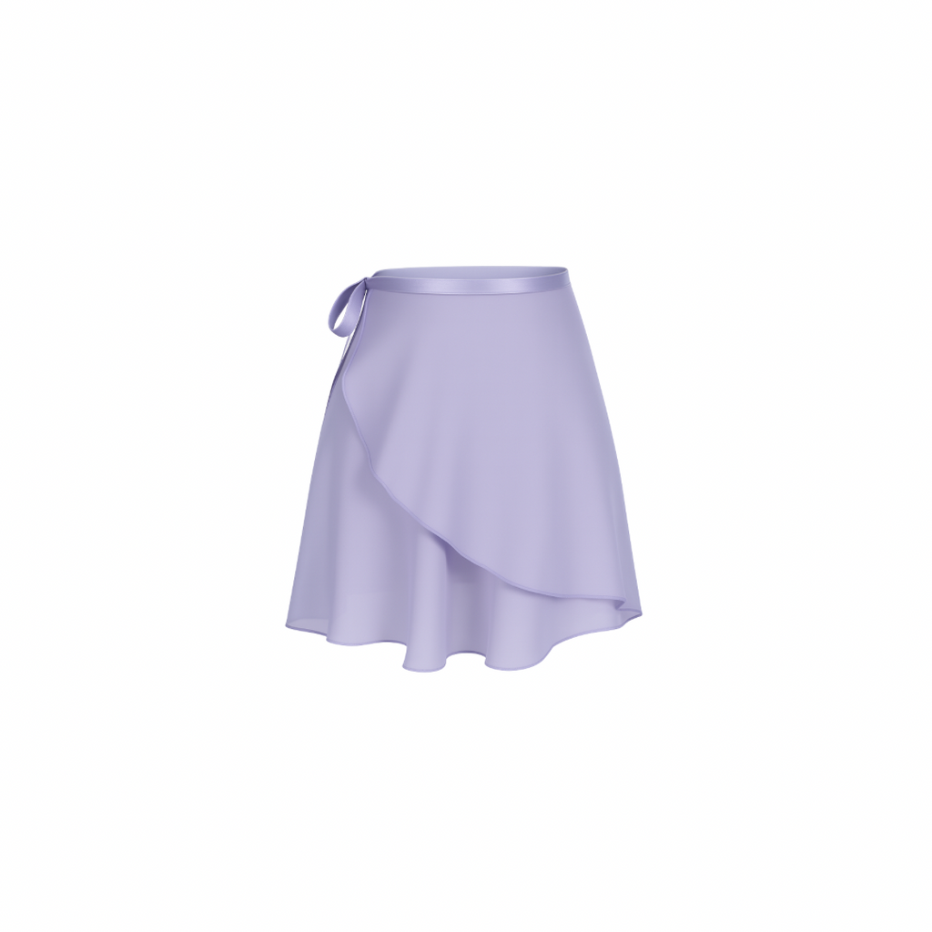 The Palm – SilkWave™ Skirt in Lavender Milk. Elegant wrap-style skirt crafted from a silky soft, lightweight fabric that flows beautifully with every movement. Designed with a flattering drape and adjustable tie waist, it’s perfect for layering over activewear or styling as a chic everyday piece.