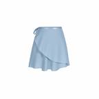 The Palm – SilkWave™ Skirt in sky blue. Elegant wrap-style skirt crafted from a silky soft, lightweight fabric that flows beautifully with every movement. Designed with a flattering drape and adjustable tie waist, it’s perfect for layering over activewear or styling as a chic everyday piece.