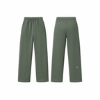 The Palm WarmFlex™ Pants in olive green — soft-touch wide-leg pants with an elastic waistband and relaxed silhouette, designed for warmth and everyday comfort. A clean, seamless look with subtle logo detailing.