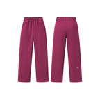 The Palm WarmFlex™ Pants in raspberry pink — soft-touch wide-leg pants with an elastic waistband and relaxed silhouette, designed for warmth and everyday comfort. A clean, seamless look with subtle logo detailing.